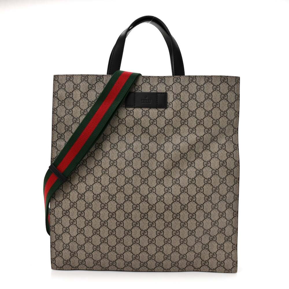 Gucci Soft Gg Supreme Web Vertical Tote #250472G85B